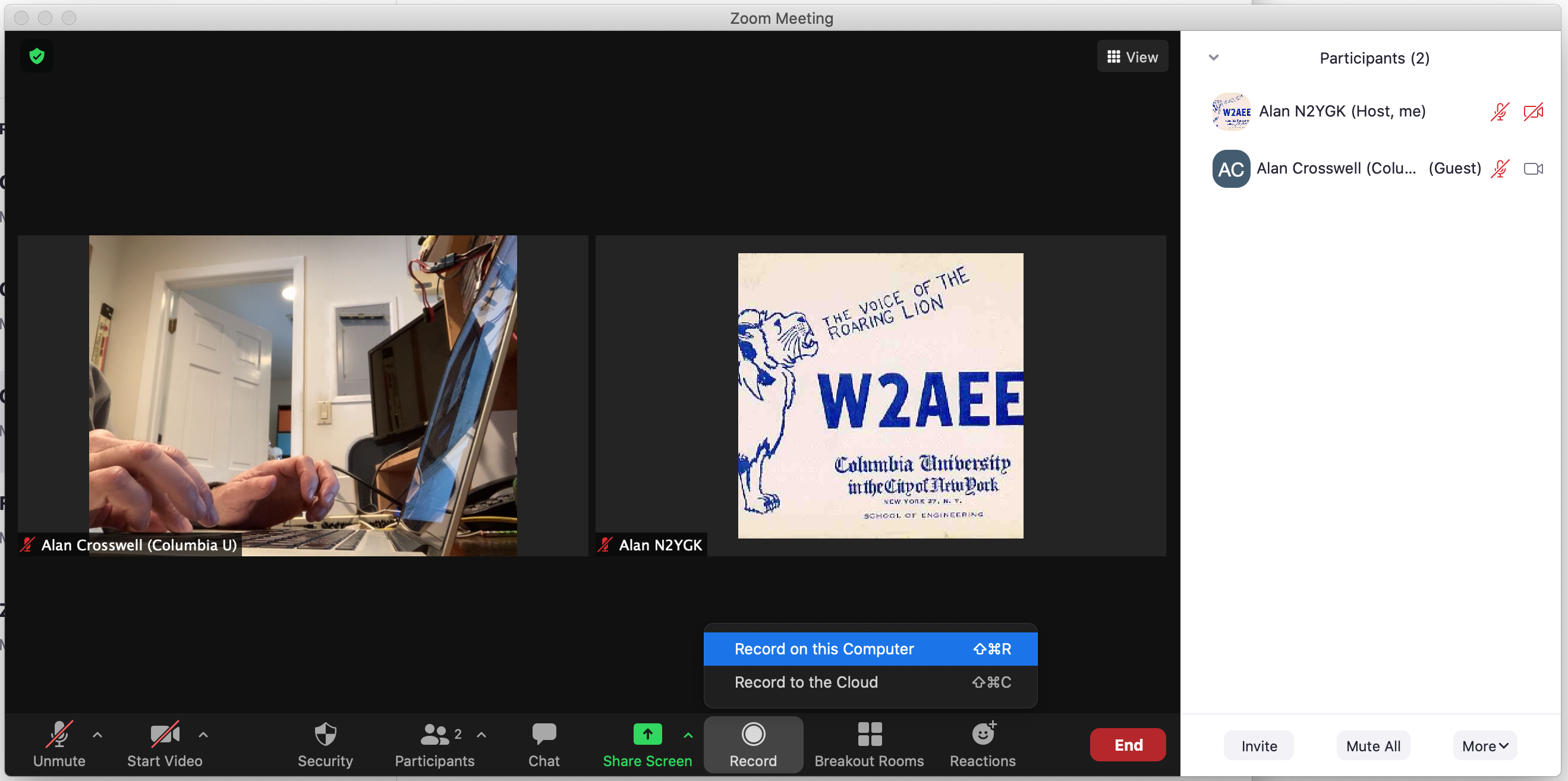 Zoom Record to Computer