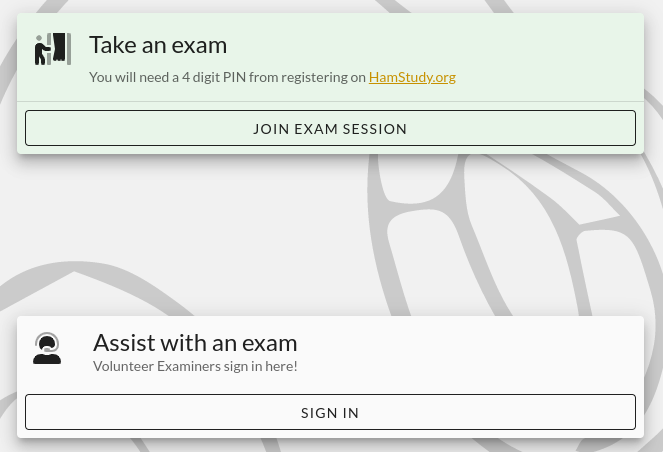 Exam.Tools Login Page